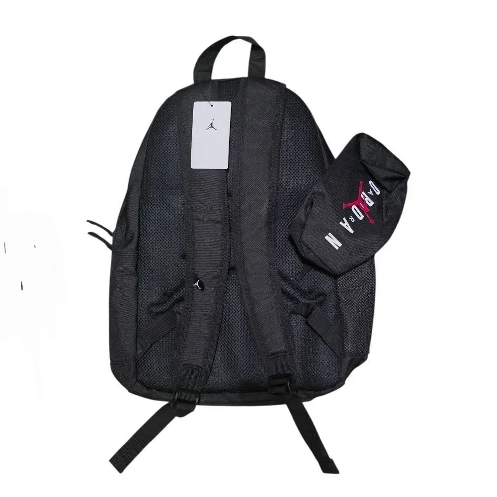 Air Jordan Black Backpack With Pouch Attached